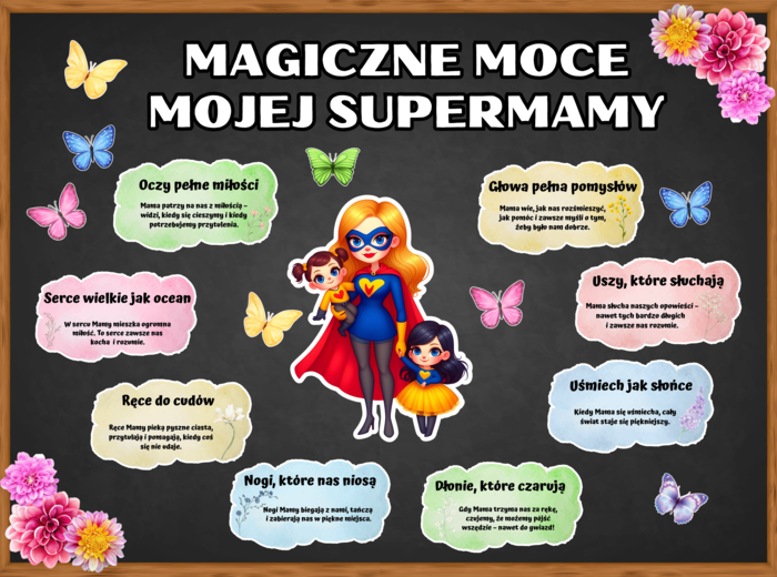 DZIEŃ MAMY - zestaw materiałów - MAGICZNE MOCE MOJEJ SUPERMAMY