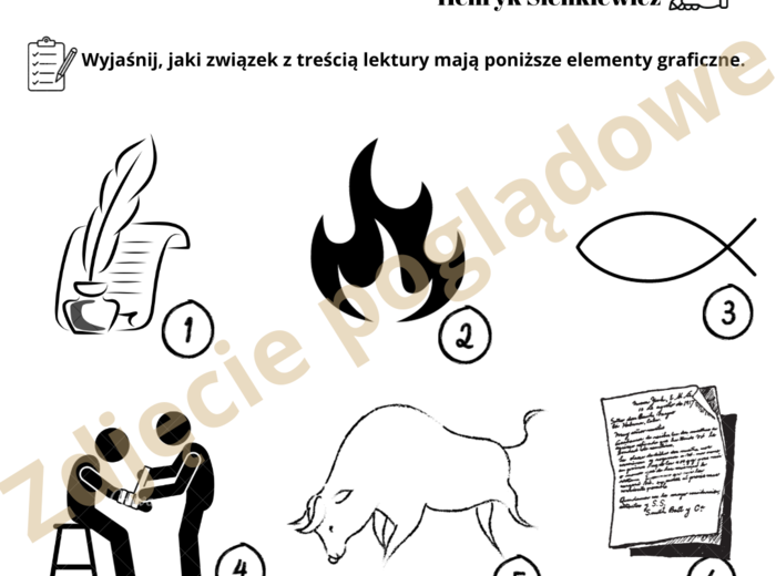 Ikonki – Quo Vadis, zadanie egzaminacyjne – egzamin ósmoklasisty