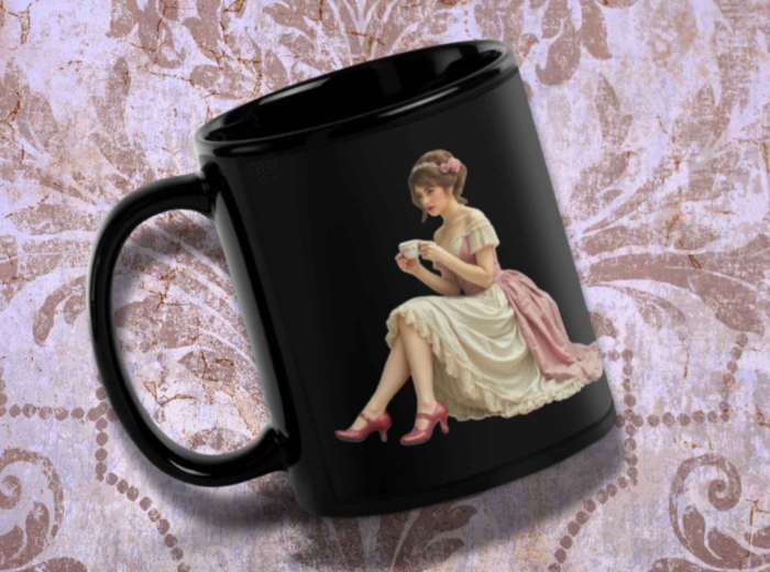 Zestaw obrazów wiktoriańskich kobiet SVG, PDF, PNG, EPS JPG.