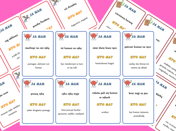 Ja mam… Kto ma…? ZWIĄZKI FRAZEOLOGICZNE - biblijne, mitologiczne, różne - frazeologizmy