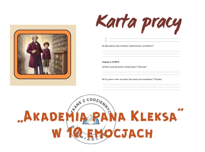 KARTA PRACY – „Akademia pana Kleksa” w 10 emocjach