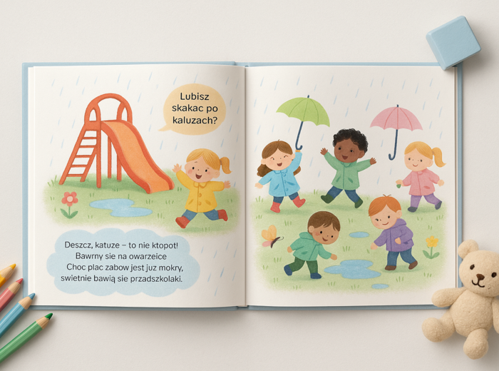 Deszczowy dzień w przedszkolu