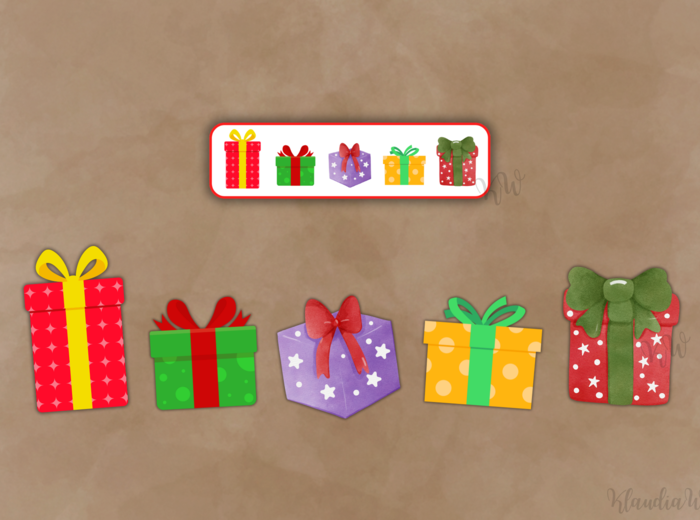 Układanka „Prezenty Świętego Mikołaja” – zabawa edukacyjna PDF