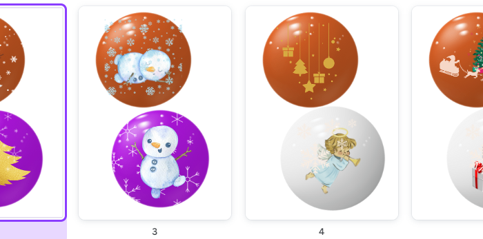 Dekoracje świąteczne do klasy - bombki do druku