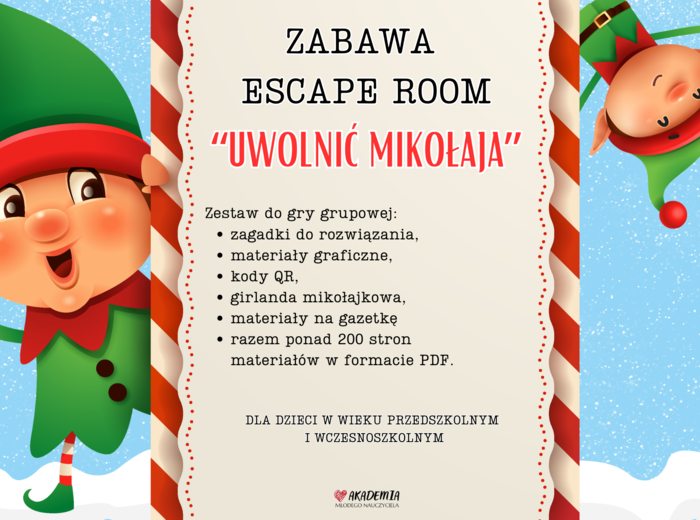 ESCAPE ROOM "UWOLNIĆ MIKOŁAJA"