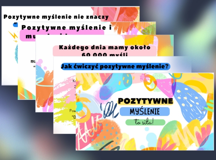 Gazetka ścienna: Pozytywne myślenie to siła!