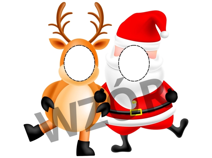 Mega fotobudka Mikołaj i renifer