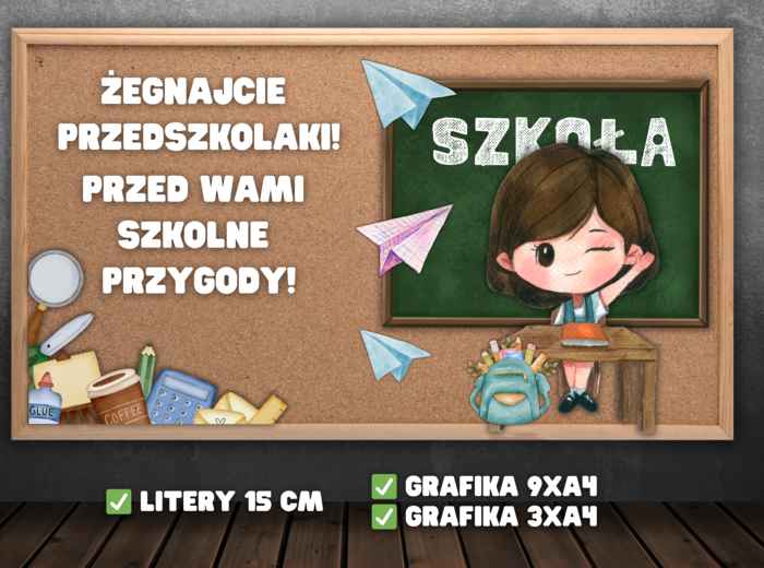 ŻEGNAJCIE PRZEDSZKOLAKI - ZAKOŃCZENIE PRZEDSZKOLA - DEKORACJA GAZETKA
