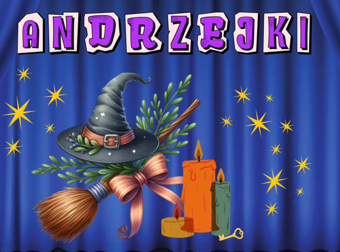 Prosta dekoracja na gazetkę ścienną – ANDRZEJKI