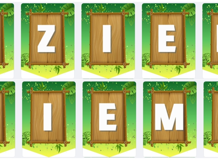 Girlanda, dekoracja, napis DZIEŃ ZIEMI