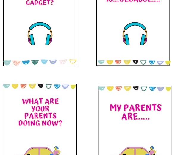 Gra do nauki angielskiego: creative speaking cards, matching, pair work