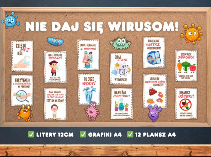 NIE DAJ SIĘ WIRUSOM - Jak unikać przeziębień - Gazetka szkolna