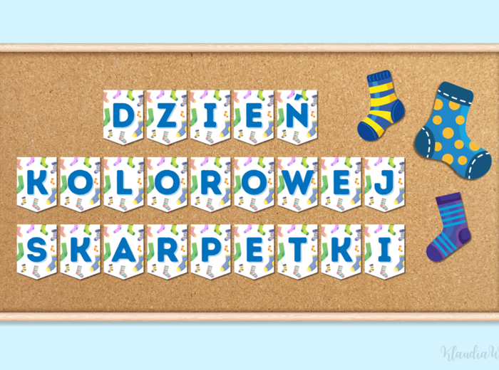 Dzień Kolorowej Skarpetki - zestaw