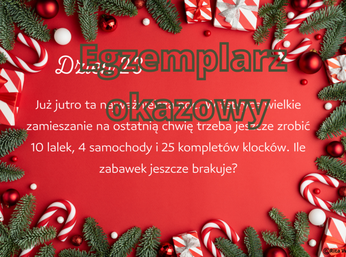 Matematyczny kalendarz adwentowy klasa 3