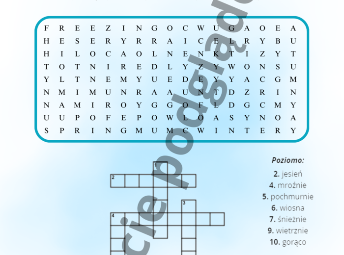 Brainy 5 unit 1 - karty pracy słownictwo