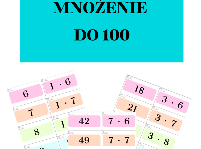 FISZKI - MNOŻENIE DO 100