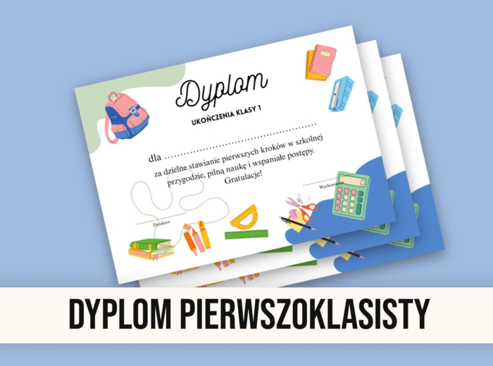 Dyplom pierwszoklasisty