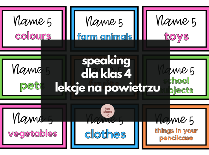 Speaking dla klas 4 - pomysł na lekcje na powietrzu