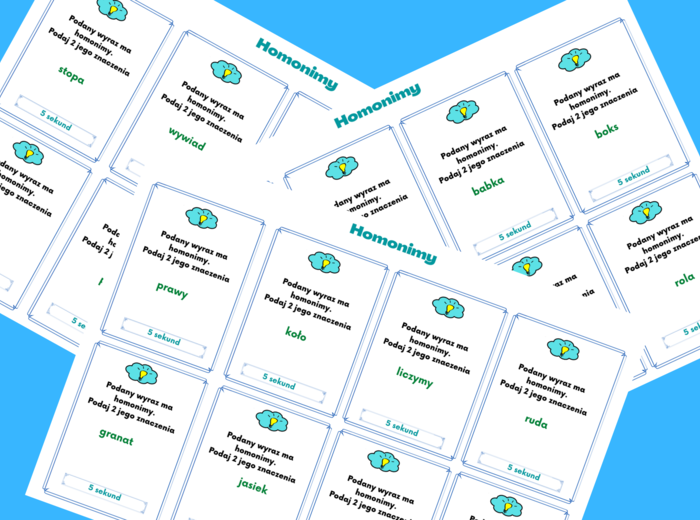 HOMONIMY – gra „5 sekund”