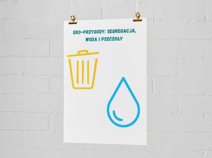 Infografiki edukacyjne. Zasady segregacji odpadów. Obieg wody w przyrodzie. Dlaczego pszczoły są ważne?