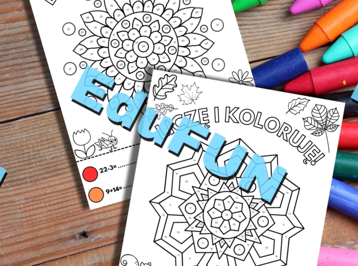 Kolorowanki Matematyczne "Pory Roku" (dodawanie i odejmowanie)