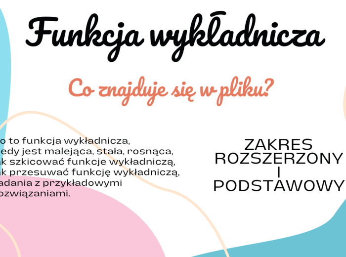 Funkcja Wykładnicza - matura - matematyka - notatka