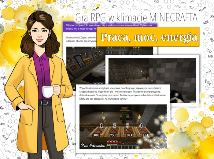 Klasa 7. Fizyka. Praca, moc, energia. Gra RPG w klimacie MINECRAFTA. Bajkowa fizyka.