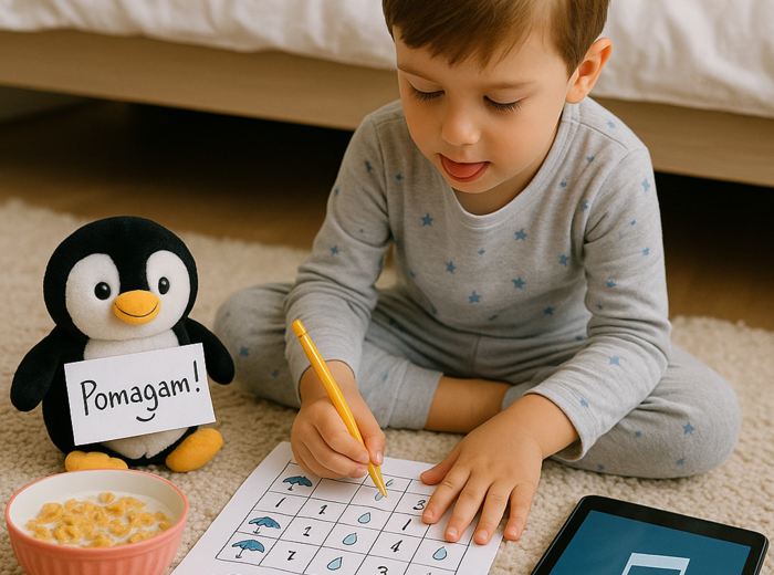 Karty Pracy: "Deszczowe łamigłówki"