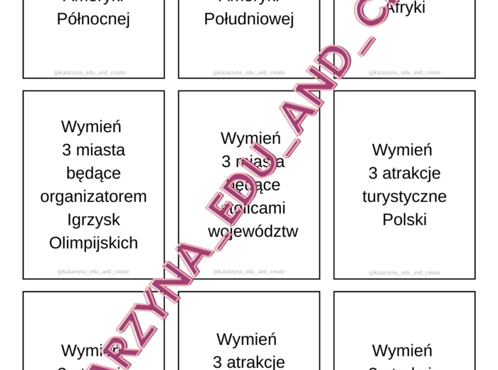 5 sekund geograficzne - kra karciana