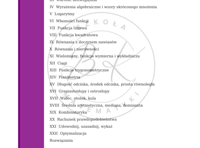 Zbiór zadań maturalnych