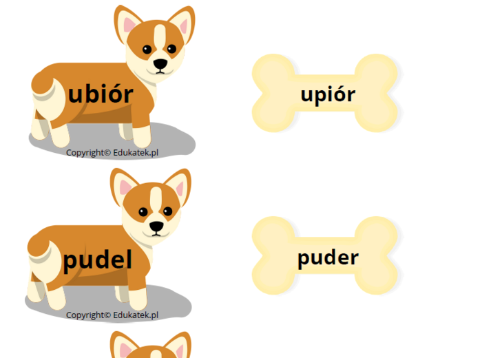 Psi detektyw – utrwalanie czytania, doskonalenie słuchu fonemowego