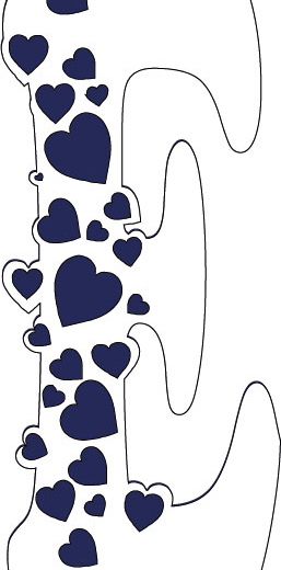 KOCHAMY WAS CAŁYM sercem Zestaw liter – produkt cyfrowy do druku