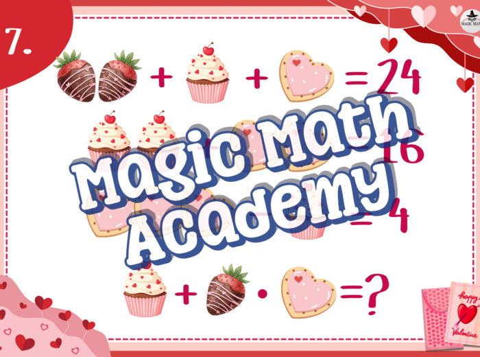 WALENTYNKOWE ZAGADKI LOGICZNE 2 - matematyka klasy 4-8 + rozwiązania