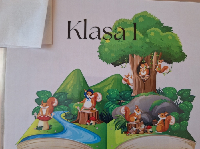 Klasa I - witacz, tabliczka na drzwi