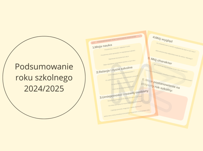 Lekcja wychowawcza - podsumowanie roku szkolnego 2024/2025