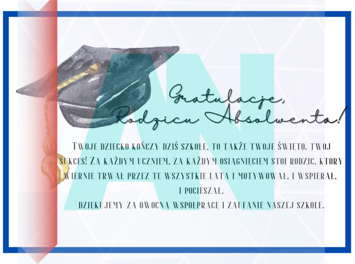 Gratulacje dla rodziców absolwentów