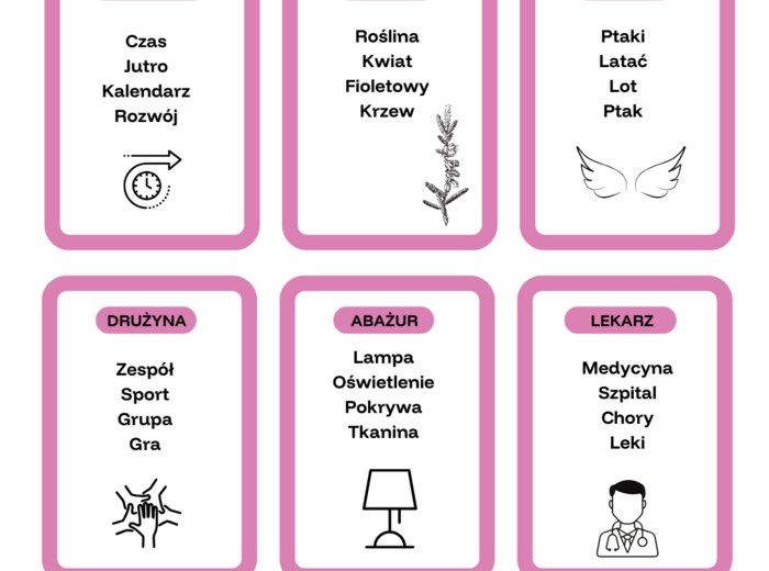 Taboo ortograficzne- zestaw 35 kart.
