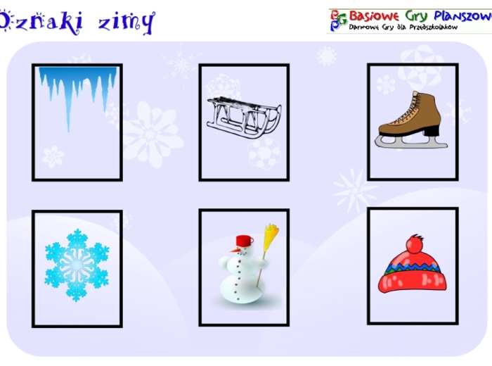 Oznaki zimy – Gra planszowa
