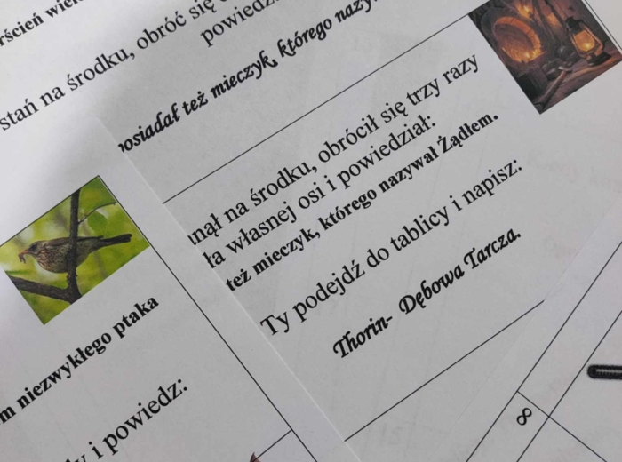 "Hobbit...- test na uważność”