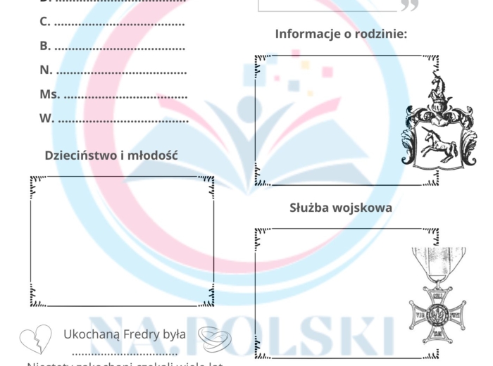 Aleksander Fredro - karta pracy
