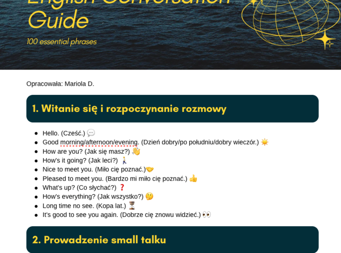 English Conversation Guide
