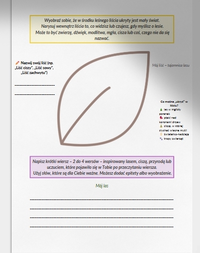 Lekcja języka polskiego. "O lasach", ks. Jan Twardowski