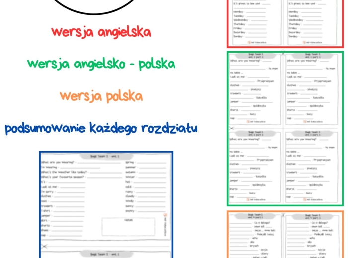 Word list Bugs Team 2 - 50 stron gotowych wklejek ze słownictwem