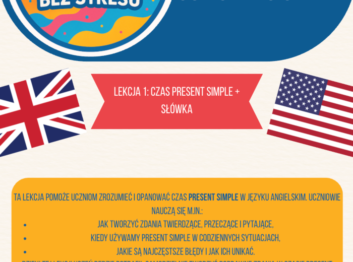 EGZAMIN ÓSMOKLASISTY - LEKCJA 1 - CZAS PRESENT SIMPLE