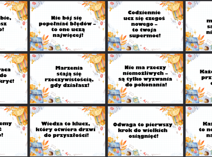 Hasła motywujące uczniów na nowy rok szkolny