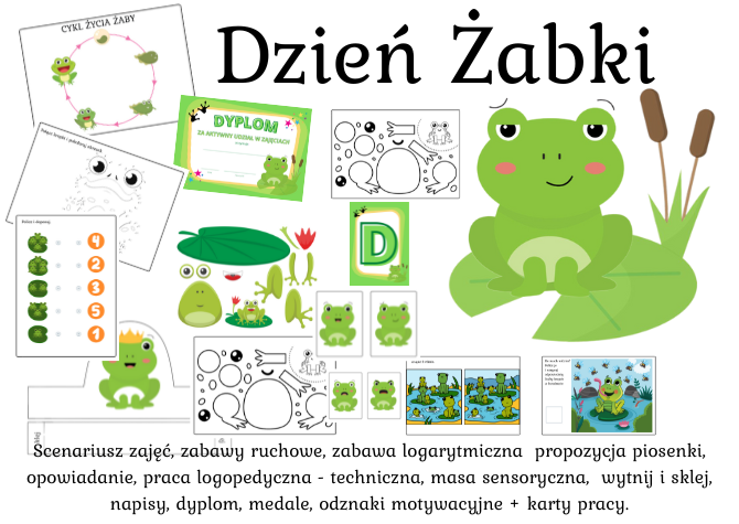 Pakiet materiałów: Dzień Żaby żabki