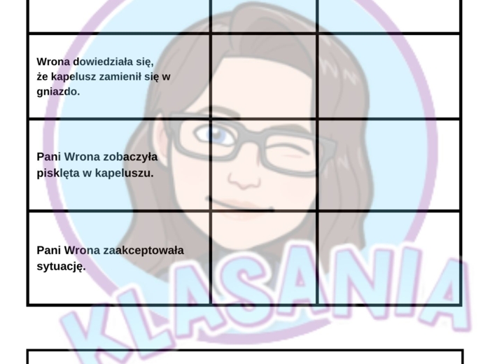 ,,Kapelusz Pani Wrony" - Karty pracy