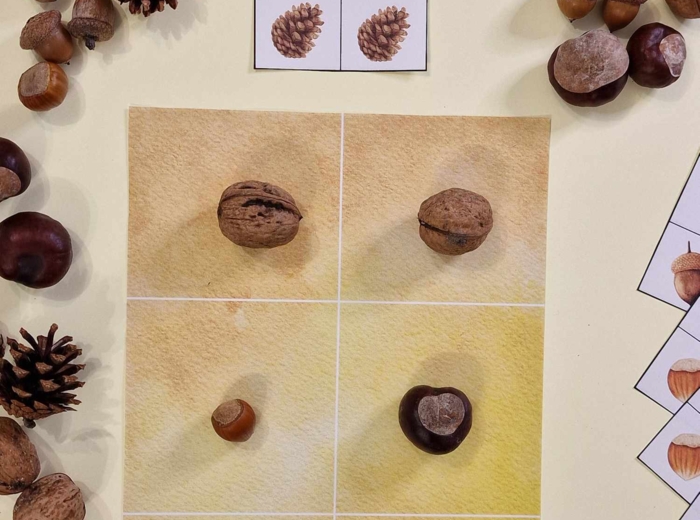 Układanka lewopółkulowa - dary jesieni