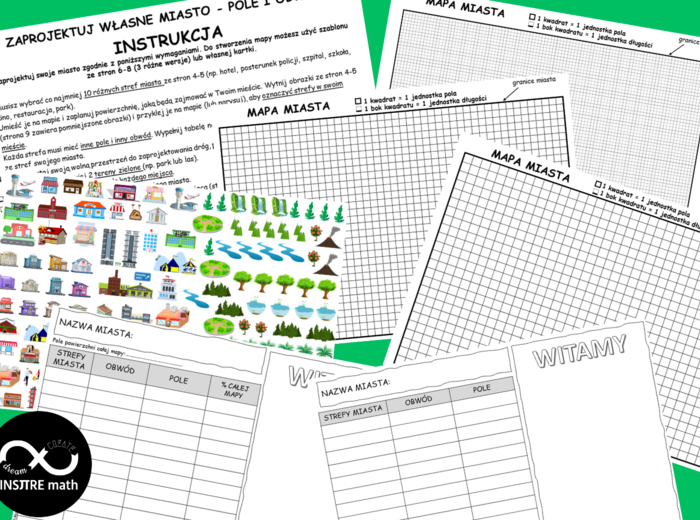 Projekt matematyczny: ZAPROJEKTUJ WŁASNE MIASTO - POLE I OBWÓD. Nauczanie Oparte na Projektach (PBL)