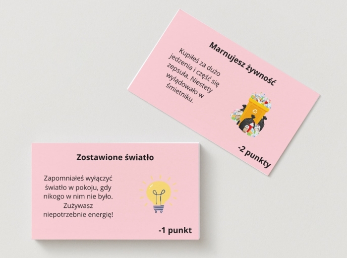 Gra planszowa. "Ekologiczny wyścig". Edukacja przedszkolna i wczesnoszkolna. Dobre i złe praktyki.